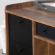 Hampstead Park Grand Walnut Executive Desk